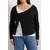Trendyol Curve Ženska bluza Tbbaw26Af00089, Crna