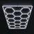 Hexagon Led tube 14 heads 6500K 706W lights tube: 1200mm 12pcs+ 440mm 57pcs 100-110LM/W