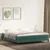 Vidaxl Box Spring postelja brez vzmetnico Temno zelena 200x210cm Žamet