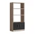 Hanah Home Polica 63,6x140x37,6cm Hrast-Crna