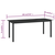 vidaXL Vrtni stol crni 190 x 90 x 74 cm od aluminija i stakla