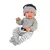 Llorens 84325 NEW BORN BOY - realistična lutka za bebe s punim vinilom - 43 cm