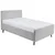 MID.YOU OBLAZINJENA POSTELJA 120 cm x 200 cm , tekstil, leseni material svetlo siva