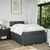Vidaxl Box spring postelja z vzmetnico temno siva 120x190 cm blago