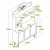 Hanah Home Kuhinjski ormar Bohem 860, Beli