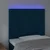 shumee vidaXL LED posteljno vzglavje temno modro 90x5x118/128 cm žamet