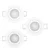 Eglo 902255 - SET 3x LED ugradno spot svetlo BARRANCO 1xGU10/4,5W/230V belo