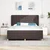 vidaXL vidaXL Box Spring Postelja z Mattresom Temno Rjava 180x200 cm Tkanina, (22052937)