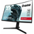 IIYAMA Monitor 27 ETE VA-panel, Curved Gaming 1500R, G-Master Red Eagle, FreeSync Premium, 1920x1080@165Hz, 250cd/m2, DisplayPort, 2xHDMI, 1ms MPRT, Speakers, USB-HUB (2x2.0), Black Tuner, Height adj. Stand