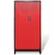 Ormar za Alat s 2 Vrata Čelični 90x40x180 cm Crno-Crveni