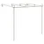 Vidaxl Vrtna pergola antično rjava 4x3x2,5 m železo