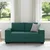 vidaXL Dvosed temno zelen 160x77x82 cm blago