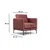 Atelier del Sofa Fotelja Sino 87x90x81cm Roze