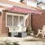 Skrovita tenda Crvena 250 x 200 cm tkanina