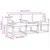 Set vanjskih sofa s jastukom 3 pcs Prirodna i svijetlo siva
