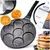 shumee Granitna ponev za jajca s 7 luknjami BLACK LINE 26 cm
