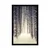 Plakat gozd prekrit s snegom - 60x90 black