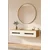 Hanah Home komoda Rany 120, 120 cm, hrast Sapphire / bela / srebrna
