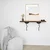 HANAH HOME Zidna polica Lierre Black Walnut