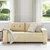 Vidaxl Dvosed kremne barve 180x77x82 cm blago