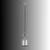 Opviq luster Ringa 20942-A, 1 × E27, sivi