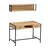Radni sto PENA 72x100 cm + zidna polica 24x100 cm braon/crna