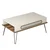 Hanah Home Klub sto Ekol 105x45,8x56cm Krem