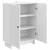 Kreveta Bijela visokog sjaja 66 x 34,5 x 90 cm