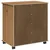 Vidaxl Gležnji kabinet s kolesom Medeno rjava 63,5 x 39 x 65,5 cm