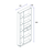 Hanah Home Polica 80,4x188,6x25cm Orah