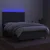 Krevet box spring s madracem LED tamnosivi 140x200 cm tkanina