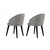 HANAH HOME Set 2 stolice Bentley Grey Black