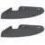 Lebdeća polica s policom 2 pcs Antracit 18 x 18 x 2 cm