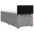 vidaXL Postelja boxspring z vzmetnico Svetlo siva 100 x 200 cm Blago