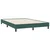Box Spring krevet bez madracem tamno zeleni 160x220 cm baršun