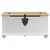 storage box s ladicama Bijelo 90 x78 x 45 cm Čvrsto borovo drvo