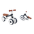 QKIDS Tricikl dex ride-on ROBI00073 tamno sivi
