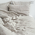 Krem lan produžena posteljina za bračni krevet 200x220 cm - Linen Tales