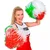 Zeleno-belo-rdeča pom-pom