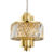 Luster na lancu MARGOT 6xE14/40W/230V prečnik 43 cm zlatna
