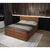 MID.YOU POSTELJA BOXSPRING 160 cm  x 200 cm , les, tekstil, leseni material opečnato rjava