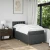 Vidaxl Box spring postelja z vzmetnico temno siva 90x190 cm blago