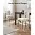 VEVOR Set jedilnih stolov HC2025 545x50x795 cm bela
