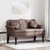 Vidaxl Chesterfield klop Rjava 120,5 x 65 x 75 cm Umjetno usnje