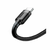 BASEUS CAFULE TYPE-C CABLE 50CM GREY/BLACK