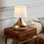Opviq Stona lampa Bulbe-15467, Zlatno-bela