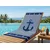 Hitrosušeča se plažna brisača MARITIMO modro-bela 70 x 140 cm, 100% mikrotkanina