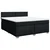 Vidaxl Box spring postelja z vzmetnico črna 180x200 cm blago