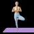 REBEL ACTIVE Strunjača prostirka za jogu, pilates i fitnes 183x61 cm debljina 4mm TPE ljubičasta RBA-3157-PU