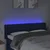 Vidaxl vidaXL Vzglavje postelje z LED modro 147x16x78/88 cm blago